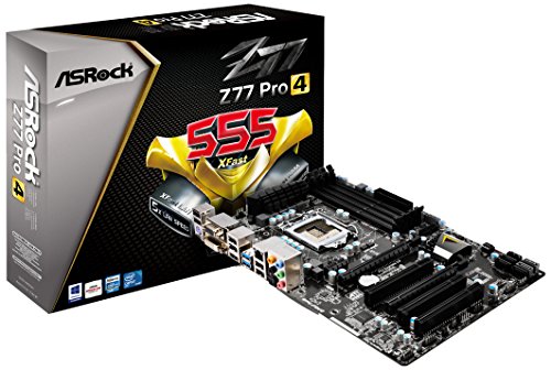 ASRock Z77 PRO4 LGA1155/ Intel Z77/ CrossFireX/ SATA3&USB3.0/ A&GbE/ ATX Motherboard