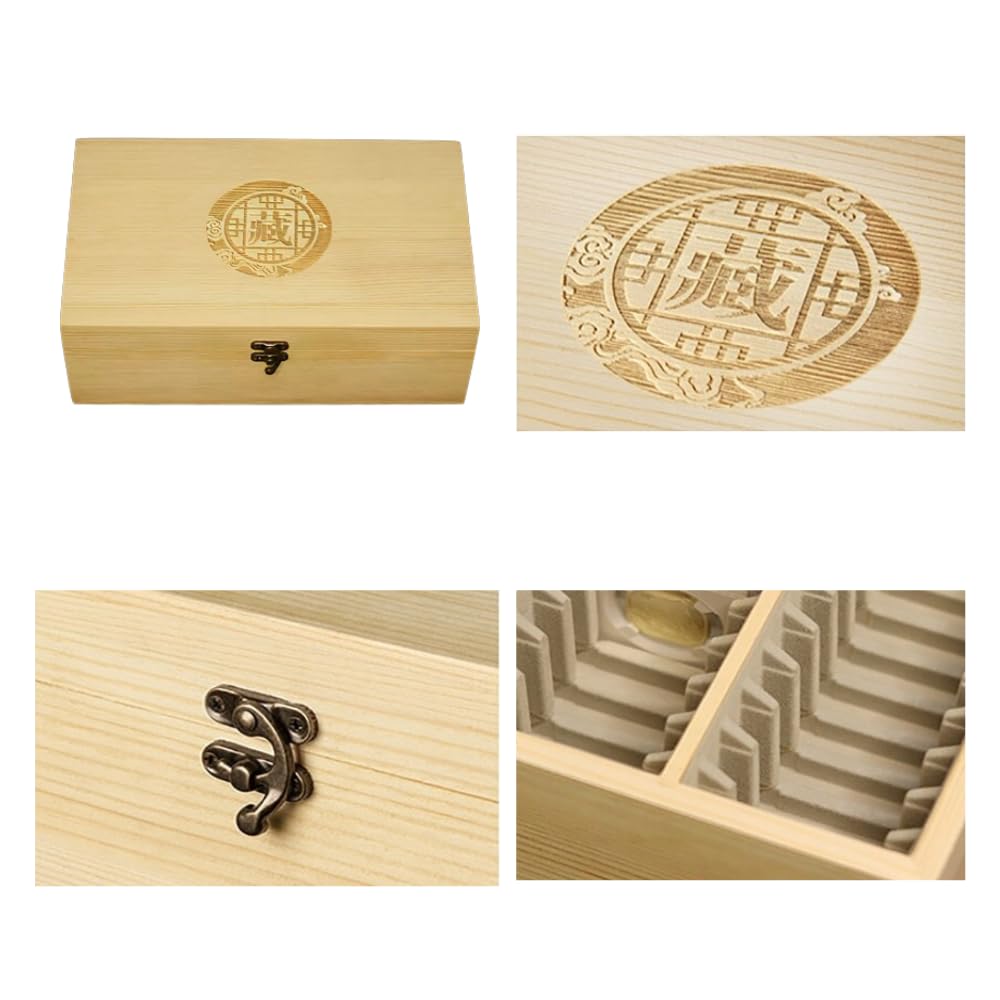 Scatola di Stoccaggio e Display in Legno Contenitore per Collezioni Adatta per 40 PZ di Monete Classificate PCGS NGC Slabs Supporto per Collezione di Monete e Accessori