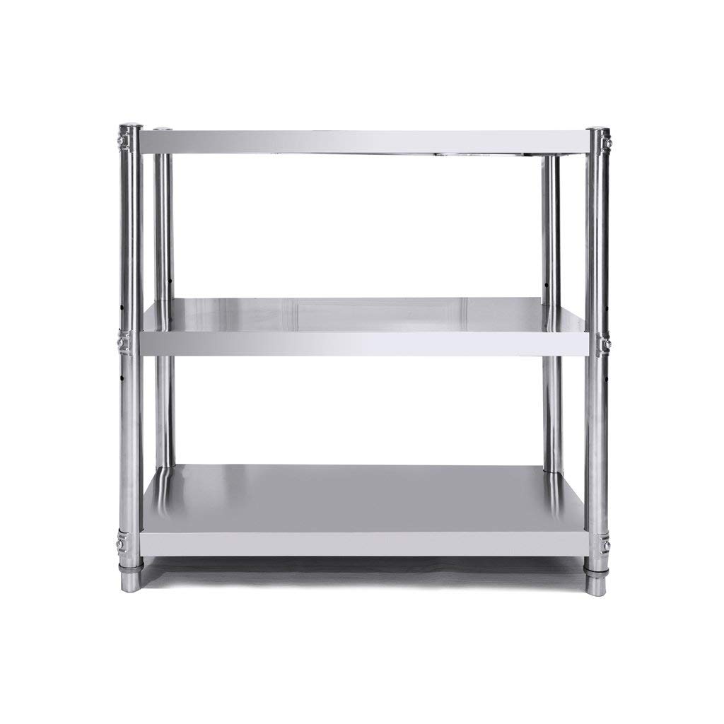 Grille de Four à Micro-Ondes, grilles de Cuisine à 3 Niveaux, Support de Rangement en Acier Inoxydable pour boulangers, très résistant, capacité de Charge exceptionnelle, 70 cm de Long, 50