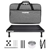 Ghost Fire Guitar Pedal Board Aluminum Alloy 1.76lb Super light Effect Pedalboard 19.8''x11.5'' with