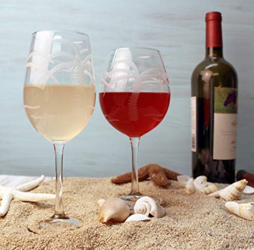 Rolf Glass Palm Tree 18 Ounce All Purpose Wine Glass (Set Of 4), 18 Oz, Clear #TOP3