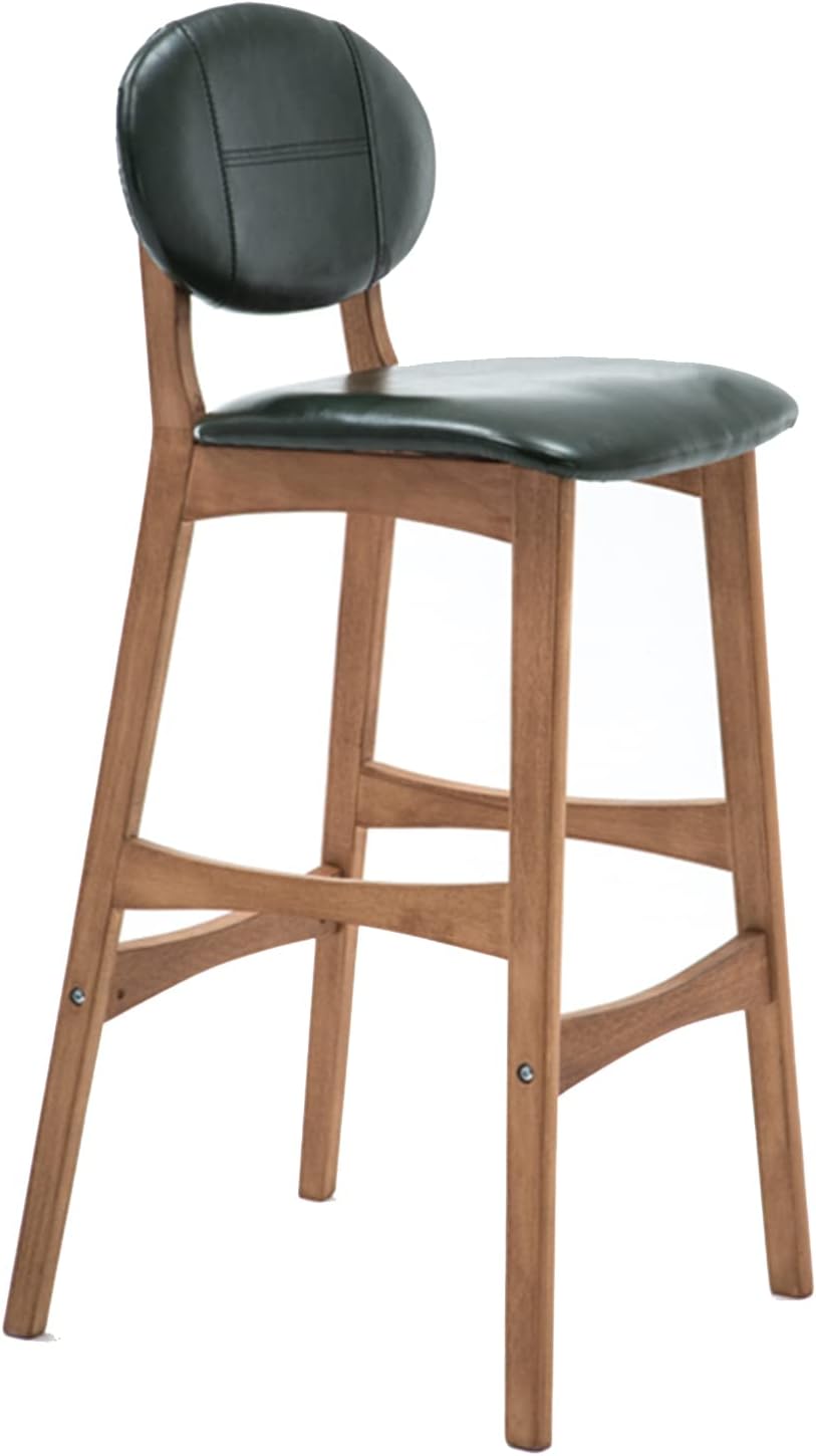 Nordic Bar Chair Breakfast Bar Stool Home Kitchen Height 65/75cm Solid