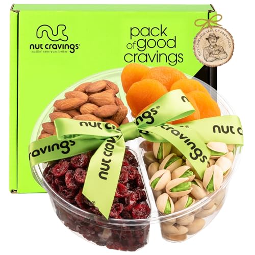 NUT CRAVINGS - Dried Fruit &amp; Mixed Nuts Gift Basket (4 Assortments)