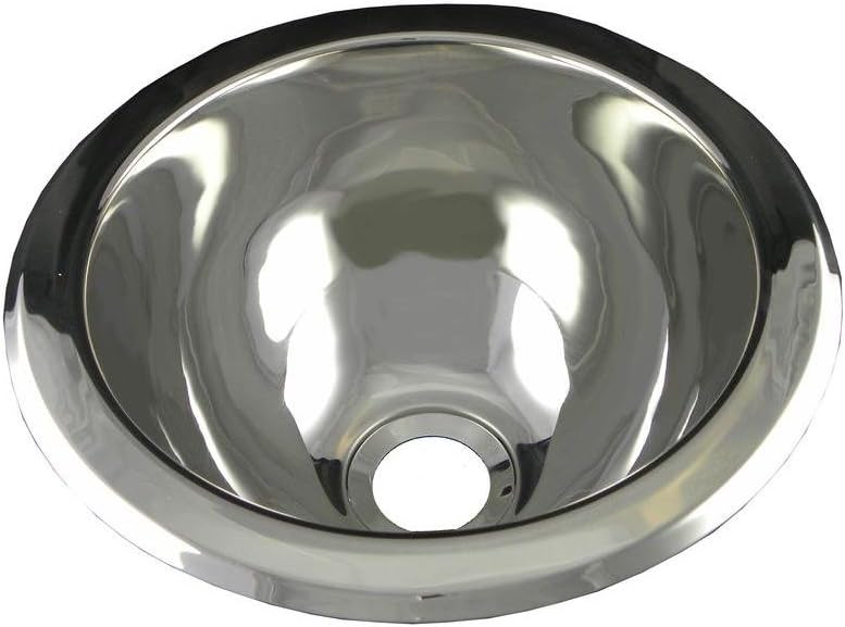 18085.045 Under Counter Bathroom Sink, Polished Stainless