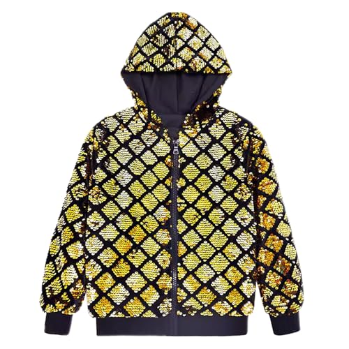 Veste paillettes homme scintillante zippée manches longues avec capuche
