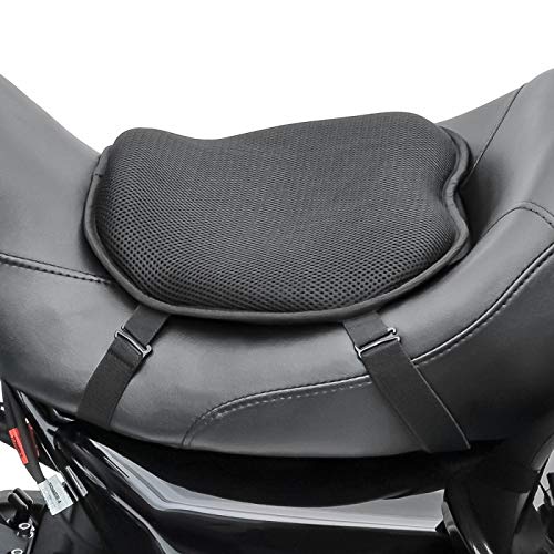 Gel Sitzkissen L Kompatibel mit Ducati Multistrada 1260 Pikes Peak schwarz