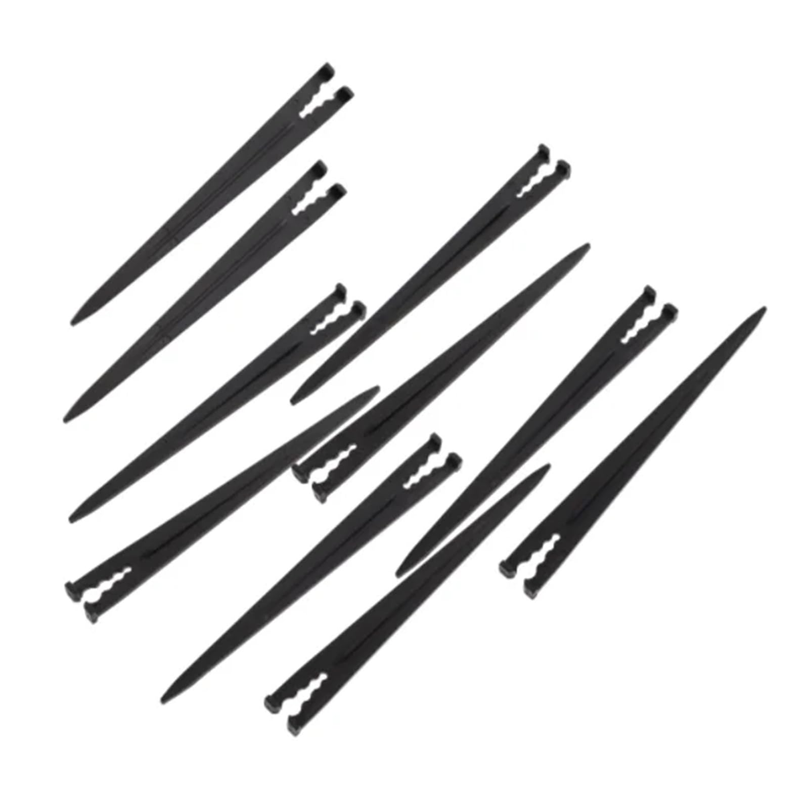 Forniture per Il Giardino 50 Pezzi di picchetti di Supporto for irrigazione in plastica for Tubi da 4/7 o 3/5 mm e Kit di irrigazione a Goccia/emettitori Ugello(100pcs)
