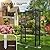 VINGLI Garden Arbor, PVC Wedding Arch for Ceremony Party, Garden Trellis for Climbing Plants Outdoor, Arch Backdrop Stand for Garden, Backyard, Lawn, Wedding (Black)