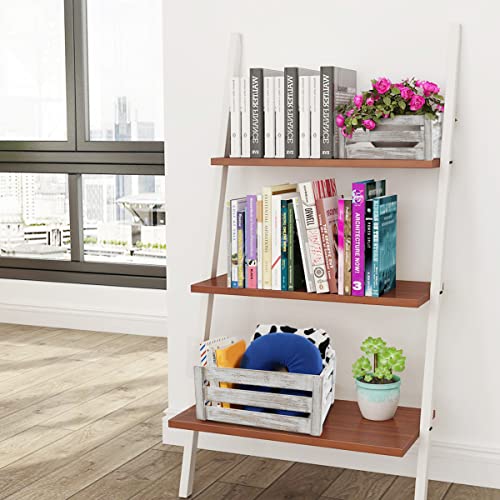 Besmall Set Of 3 Nesting Wooden Crates, Decorative Vintage Wooden Storage Crates, Wood Boxes Rustic Farmhouse Style For Storage And Display – Decorative Wooden Crates For Home (White) #TOP5