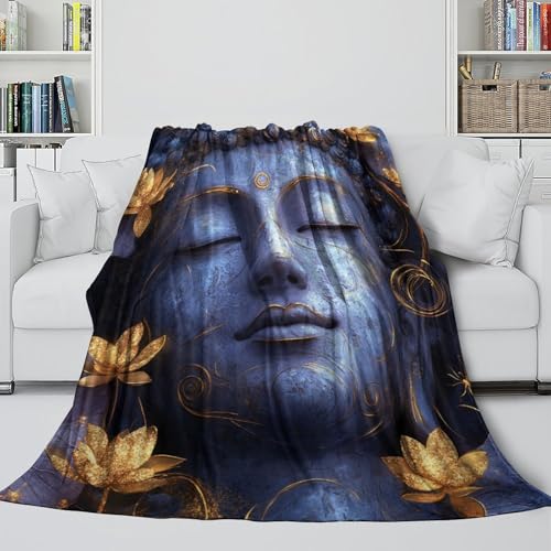 Couverture Buddha 150x200cm jeté de canapé chaud en microfibre zen - 6