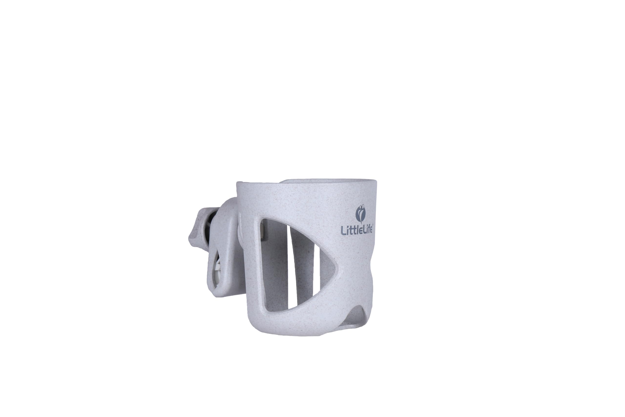 LittleLife Buggy And Pushchair Universal Cup Holder Adjustable Bottle Organiser for Stroller, Drink and Coffee Cup Holder, Grey