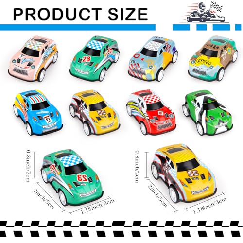Set de 36 autos mini pull back para niños y niñas miniatura 2