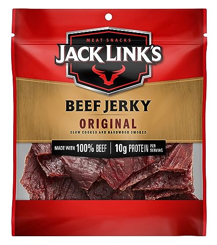 Jack Link's Beef Jerky, Original Jerky Bag - 2.85 Oz. Keto Friendly | Flavorful Meat Snack - Ready to Eat Protein Snack with 10g of Protein and 80 Calories per Serving - Made with 100% Beef - image 1