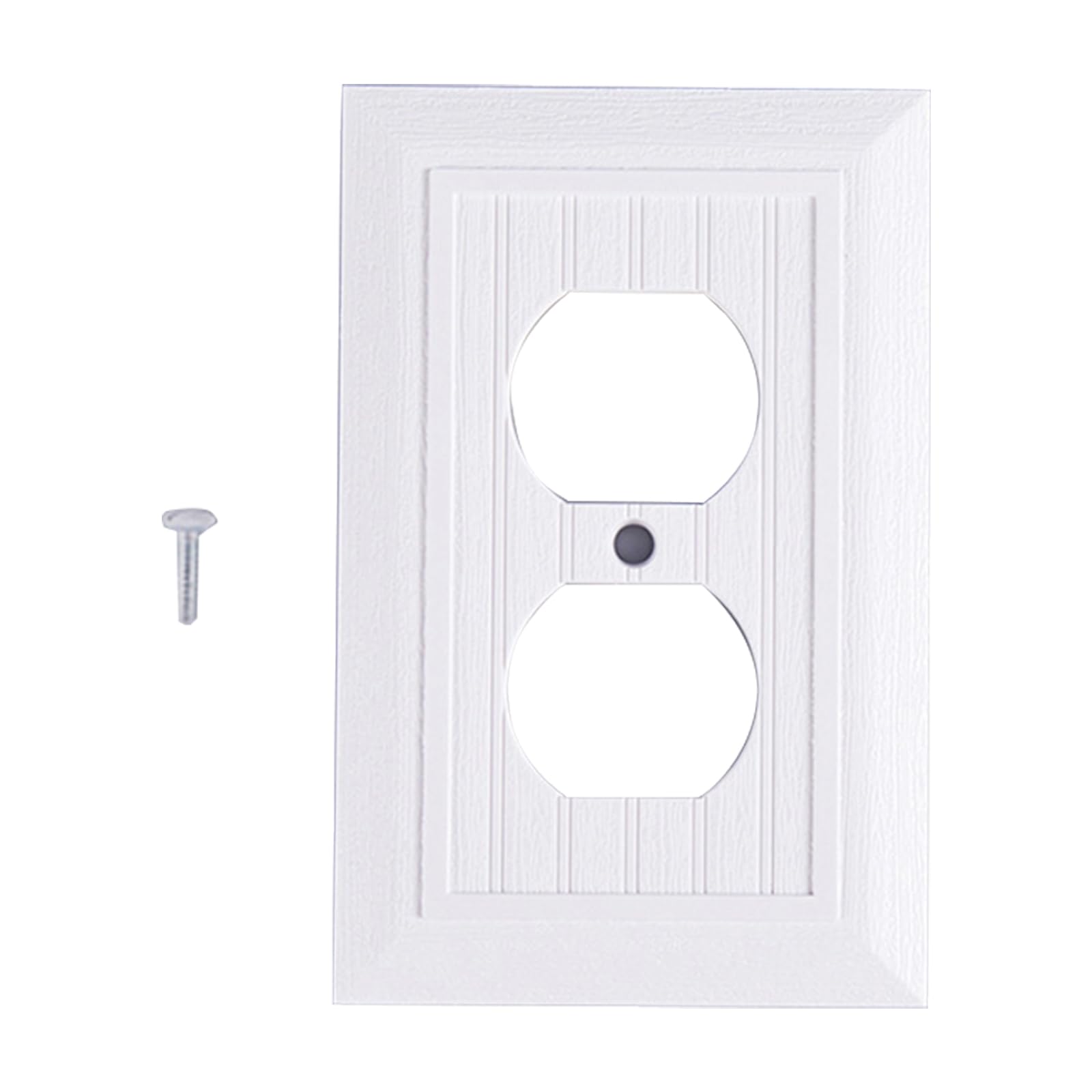 Ywluuoo White 1 Electrical Outlet Covers Plates Switches Plates Receptacle Faceplate Electric Socket Plug Faceplates