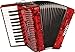 Hohner Hohnica 1303 12 Bass Piano Accordion - Pearl Red Bundle with Gig Bag, Straps, and Austin Bazaar Polishing Cloth