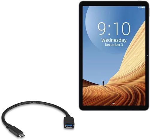 BoxWave Cable compatible con Chuwi HiPad Air - Adaptador de expansión USB, añade hardware conectado USB a tu teléfono