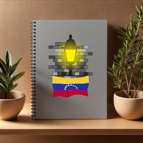 Carnet Venezuela réverbère A5 ligné pour noter vos idées au quotidien en lot de 20