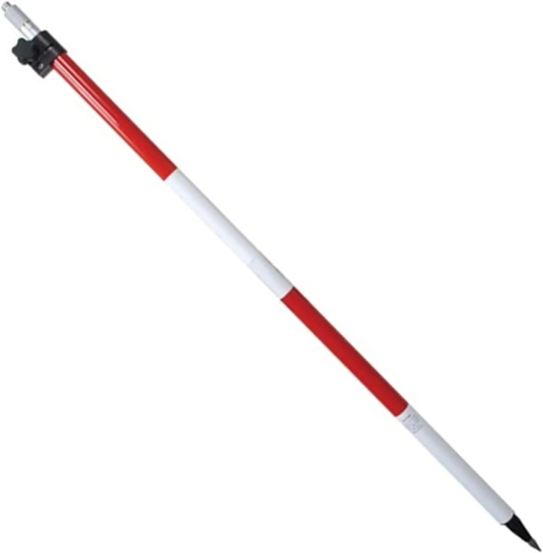 AdirPro Aluminum Prism Pole - Telescopic 8.5’ (2.5m) – Fixed Adapter Tip – Screw Lock - Metric Graduation - Strong & Lightweight GPS Pole - for Use with Prisms - Rover Rod - GNSS Instruments