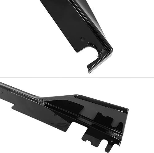 Miniatura 7 de IKON MOTORSPRTS - Faldas laterales compatibles con Honda Civic Sedán de 4 puertas 2022-2025, polipropileno PP negro brillante tipo R, labio divisor