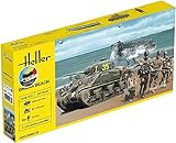 Heller - 1/72 Starter Kit Omaha Beach (6/23) *(3279510523324) comes from Heller. Category - Modelbouw Kits, Number of pieces:, Difficulty Level: , Minimum age years, Type de produit : Véhicles, Subtype:Tanks, Echelle :1:72 , Assembly time (hours) , Color - , Dimensions -250x70x375