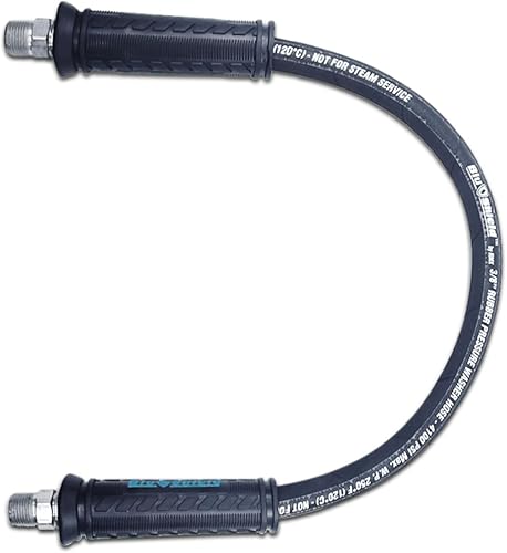 Miniatura 4 de BluShield Manguera de látigo para lavadora a presión, manguera de conector de carrete de manguera para lavado a presión (38 pulgadas x 1 pie sin