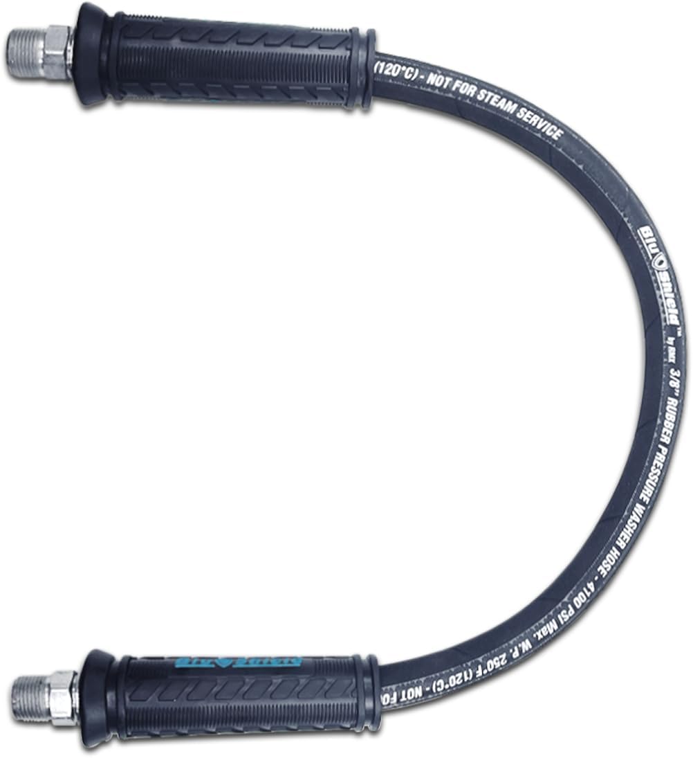BluShield Hochdruckreiniger-Verbindungsschlauch – Kevlar-verstärkt, 6,1 M Lang, 0,95 Cm NPT