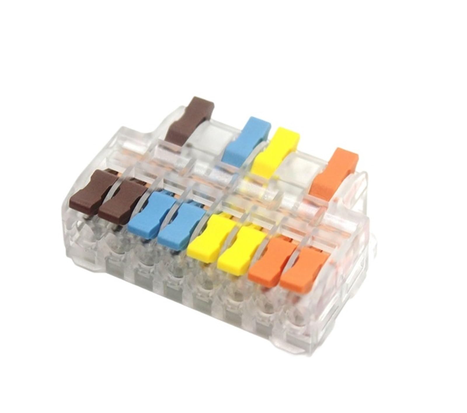 Mini connettori a cablaggio rapido da 10/50 PZ Crimpatura a leva compatta | M484T,10pcs