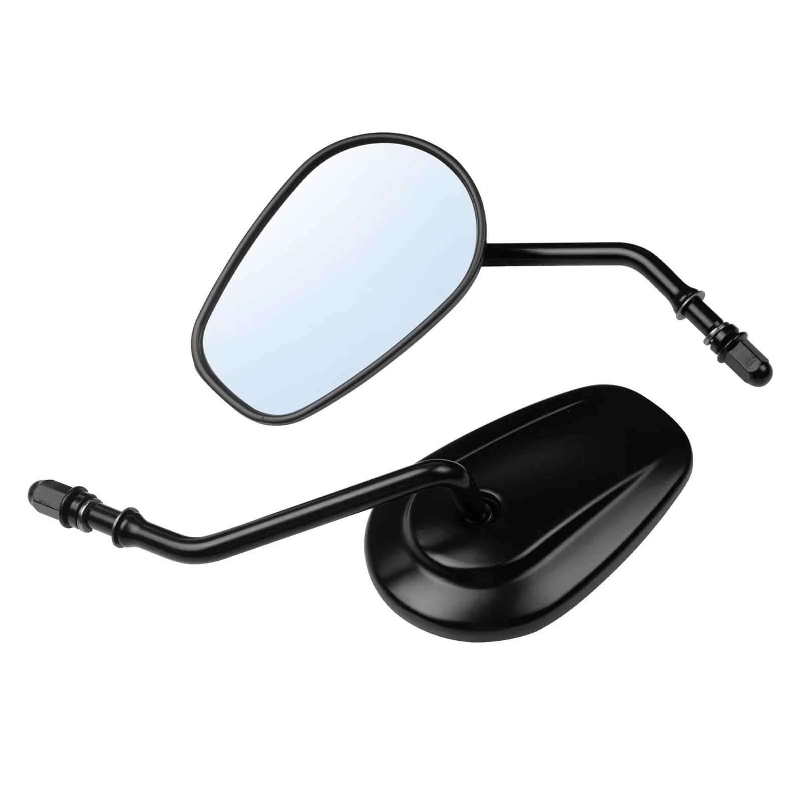motos Miroir vélo Rétroviseurs Latéraux De Moto 8 Mm Pour Softail, Pour Dyna, Pour SPORTSTER XL 883, 1200, CVO, FXDB, FXDF(1Pair Black)