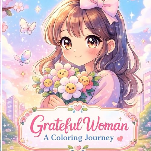 Grateful Woman: A Calming Art Journey for Mindful Creativity: A Soft & Uplifting coloring Journey for Women Seeking Mindful Crea