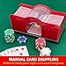 Yoidesu 2 Crank Card Shuffler, Poker Card Shuffler Manual for Blackjack Poker, Quiet, Easy to Use Manual Card Mixer, Poker Playing Card Casino Card Manual Shuffler