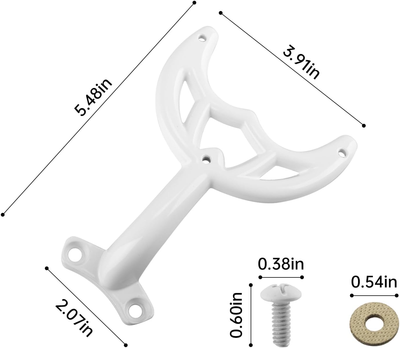 Ceiling Fan Blades Arm, for 42-Inch Fan Blade, Compatible with 7740100 -White Finish, -5 Pcs