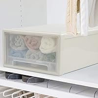 Vista 4 de Cajón de almacenamiento apilable de 17.5 cuartos de galón, paquete de 4 cajones de plástico