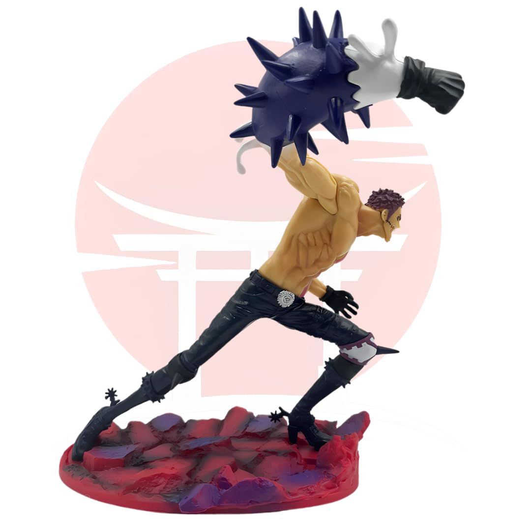 Realmkart Katakuri Action Figure One Piece Action Figures Onepiece Luffy X Katakuri Anime Action Figures Pirate Big Mom 22CM Cake Island Battle Onepiece Anime Figures Anime Gift, Cosplay, Study Table, 3