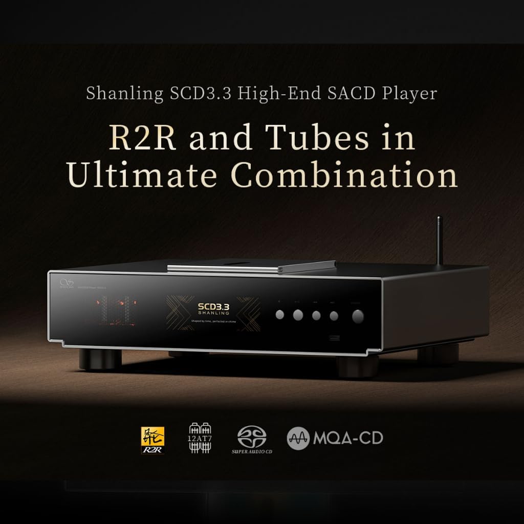 Shanling SCD3.3 Tube R2R Flagship CD SACD Player (Silver)