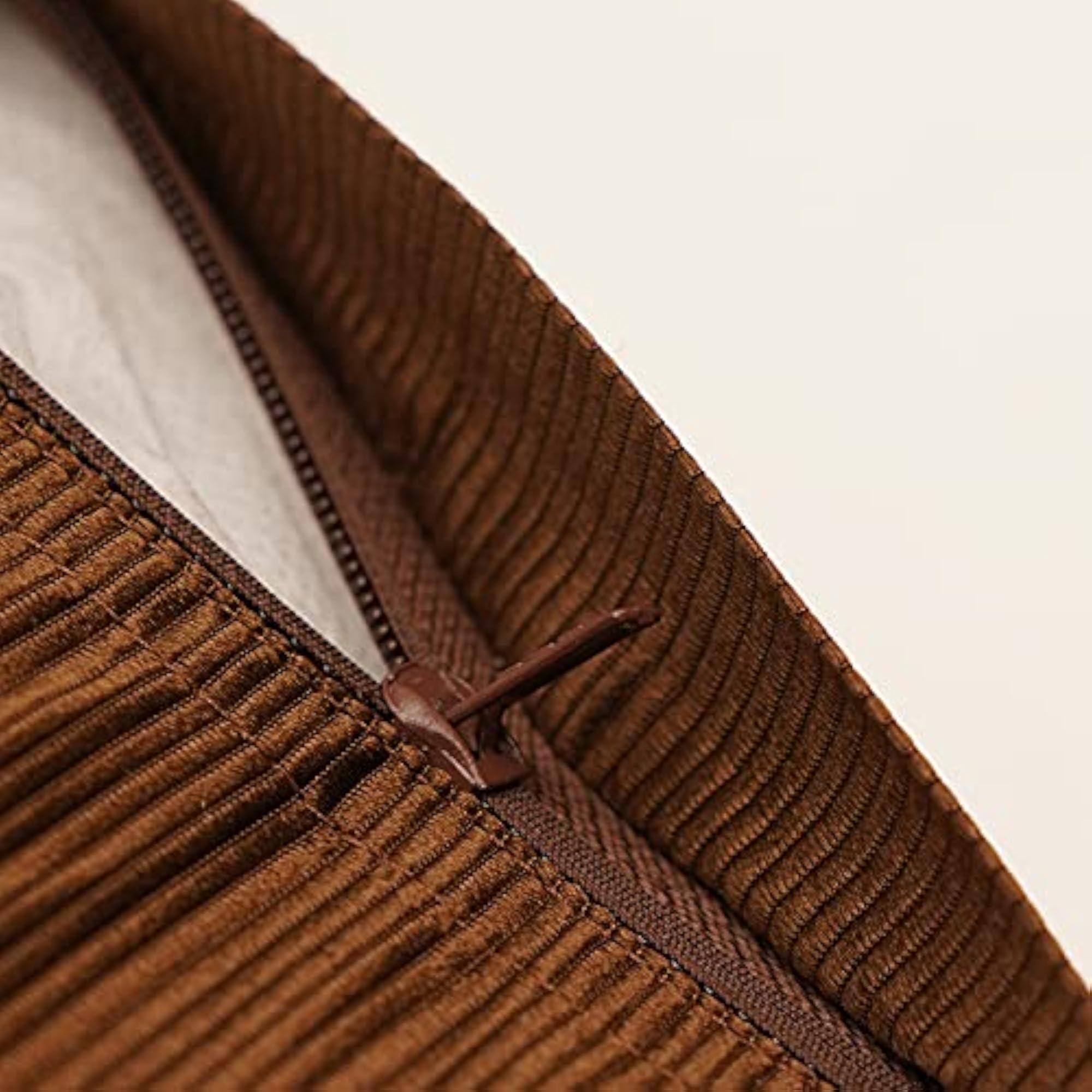 Embroidered Brown Cushion Cover for Home Decor