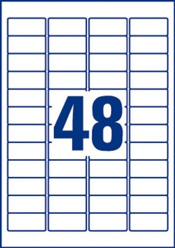 Avery L4778-20 960x Ultra-Resistant Labels 45.7 x 21.2 mm White for Laser Printers