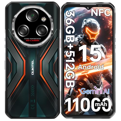 OUKITEL �^�t�l�X�X�}�z WP55 S SIM�t���[ �X�}�z �{�� 36GB+512GB 11000mAh ��e�ʃo�b�e���[ 2TB�g���\ �h�� 6.6�C���` FHD+ ���� ���^ �y�� �}���[�d 64MP+32MP�J���� Android15 �X