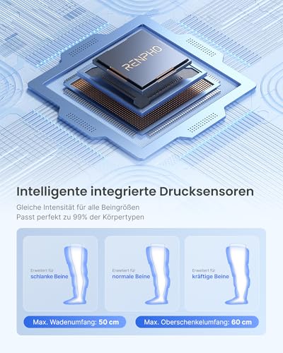 RENPHO Beinmassagegerät mit intelligentem Drucksensor, 1 Stück – Ansicht 3