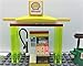 Building Bricks City Gas Station MOC Set – Fuel Station with ATM, Broom, Garbage & Accessories