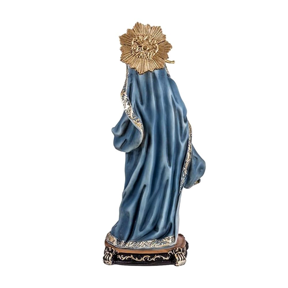 Virgen Dolorosa Figura 30 cm. Imagen Resina Color Detalle Espada peana