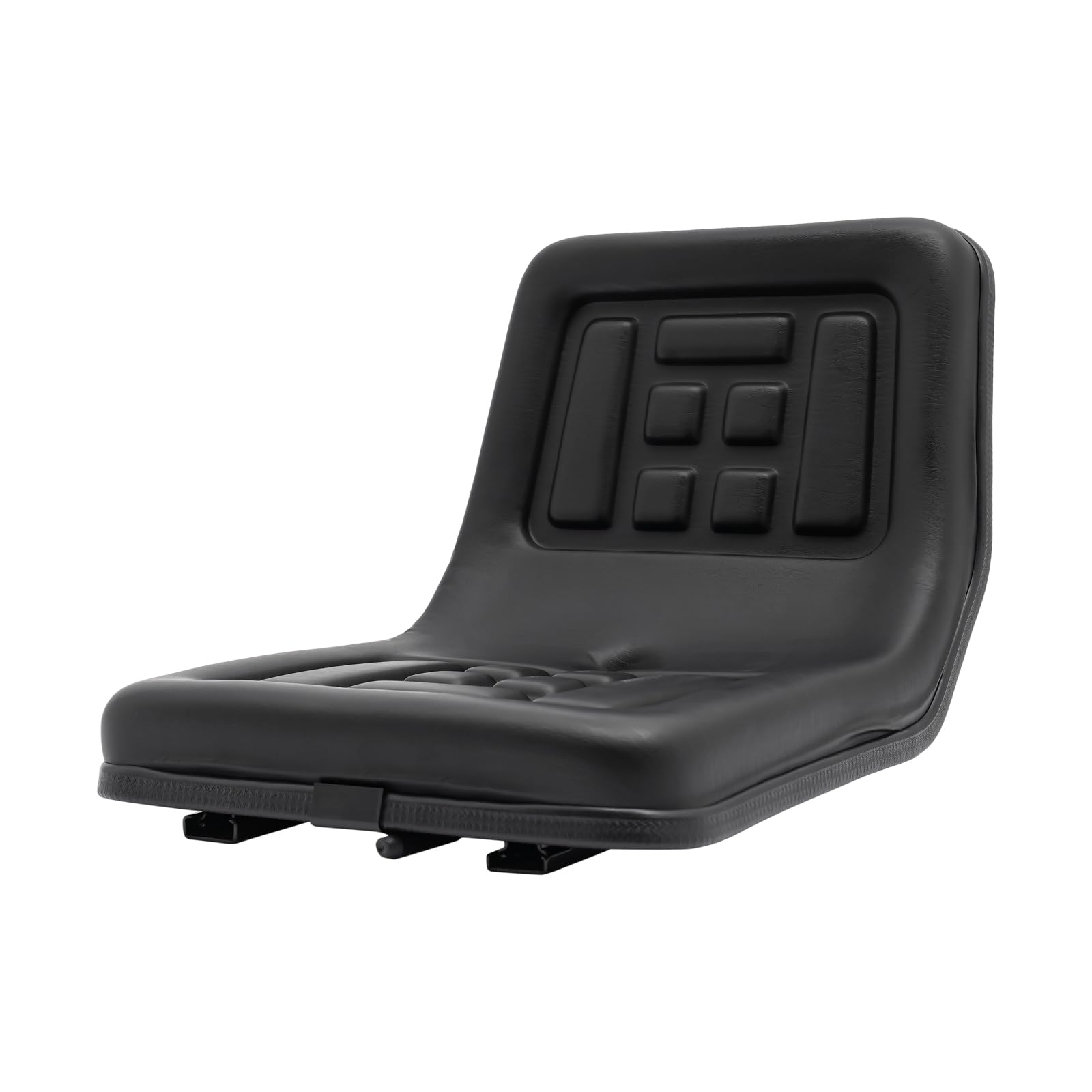 Traktorsitz aus PVC Schwarz Ergonomisches Design Verstellbar 15 cm Tragfähigkeit 100 kg Eignet Sich für Traktoren Erntemaschinen Rasenmäher Gabelstapler