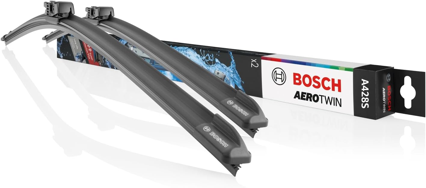 Bosch Jogo de Palhetas Dianteiras Aerotwin A428S para Limpadores de Para-brisa, 31″ 800 mm e 30″ 750 mm, Par