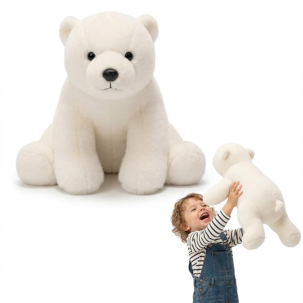 pluszowa zabawka, Obciążone pluszowe zwierzęta, poduszka do przytulania łagodząca stany lękowe i wspierająca sen Lis 45 cm(Polar Bear,65cm)