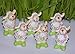 Produktbild 6er Set knuffige klebe Schafe 3 cm top Frühjahrs 0stern DEKO 4969