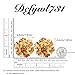 Gold Flower Earrings for Women Spring Floral Earrings Big Flower Stud Earring Statement Jewelry Spring Fashion Dresses for Women 2025
