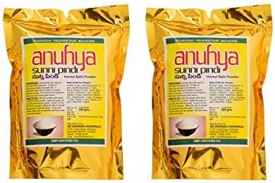 100% Natural Herbal Body Scrub Body Wash Powder Green Gram,Orange Peel Antibacterial Exfoliator Prevents Itchy, Eczema, Acne - Best Fungal Treatment Vegan Body & Foot Scrub, 17.7oz (Pack Of 2)