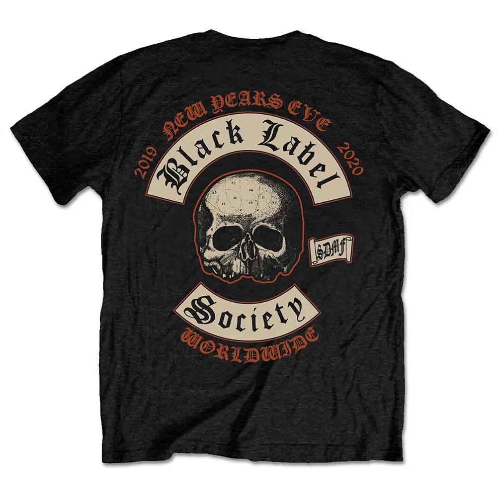 Black Label Society T Shirt Years Eve 2020 Band Logo Official Mens Black L