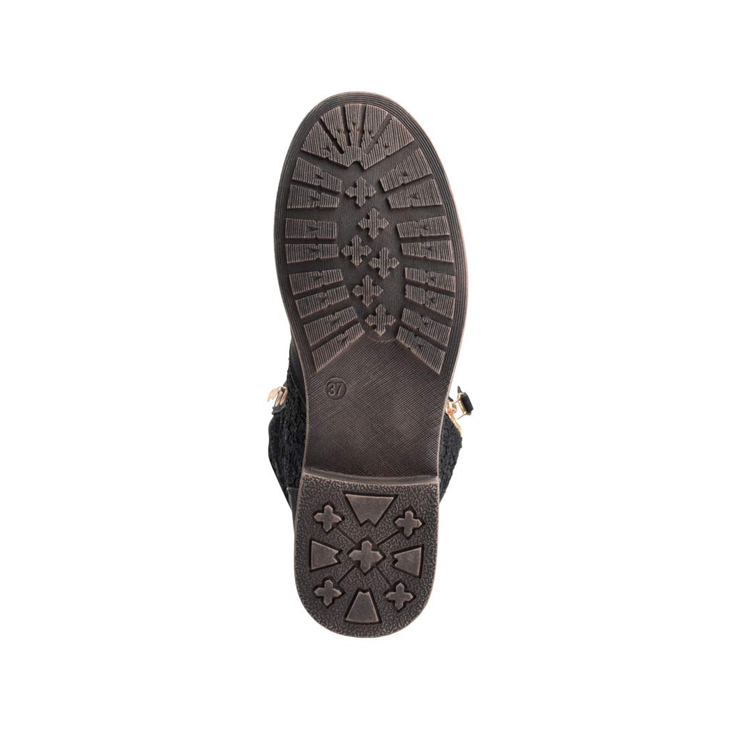 Elara Damskie botki Worker Boots Pointed Chunkyrayan