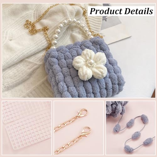 WADORN DIY Crochet Handbag Making Kit - Image 4