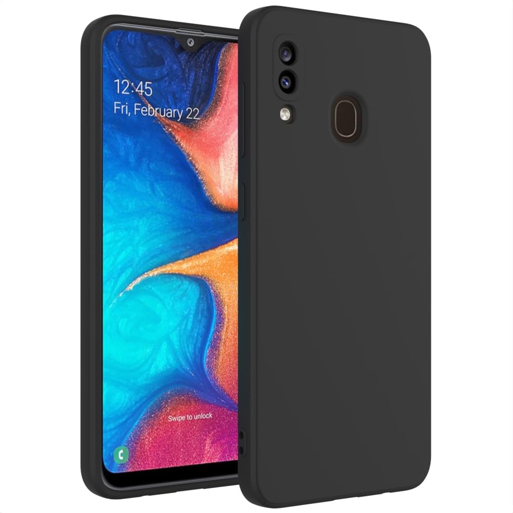 for Samsung Galaxy A20 Case Black, A30 Case Scratch Resistant with Soft Touch, Slim Thin Phone Cover for Samsung Galaxy A20 A30